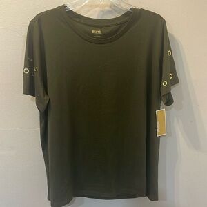 NEW WITH TAGS ! Women’s Michael Kors Dark Green Top Size - L